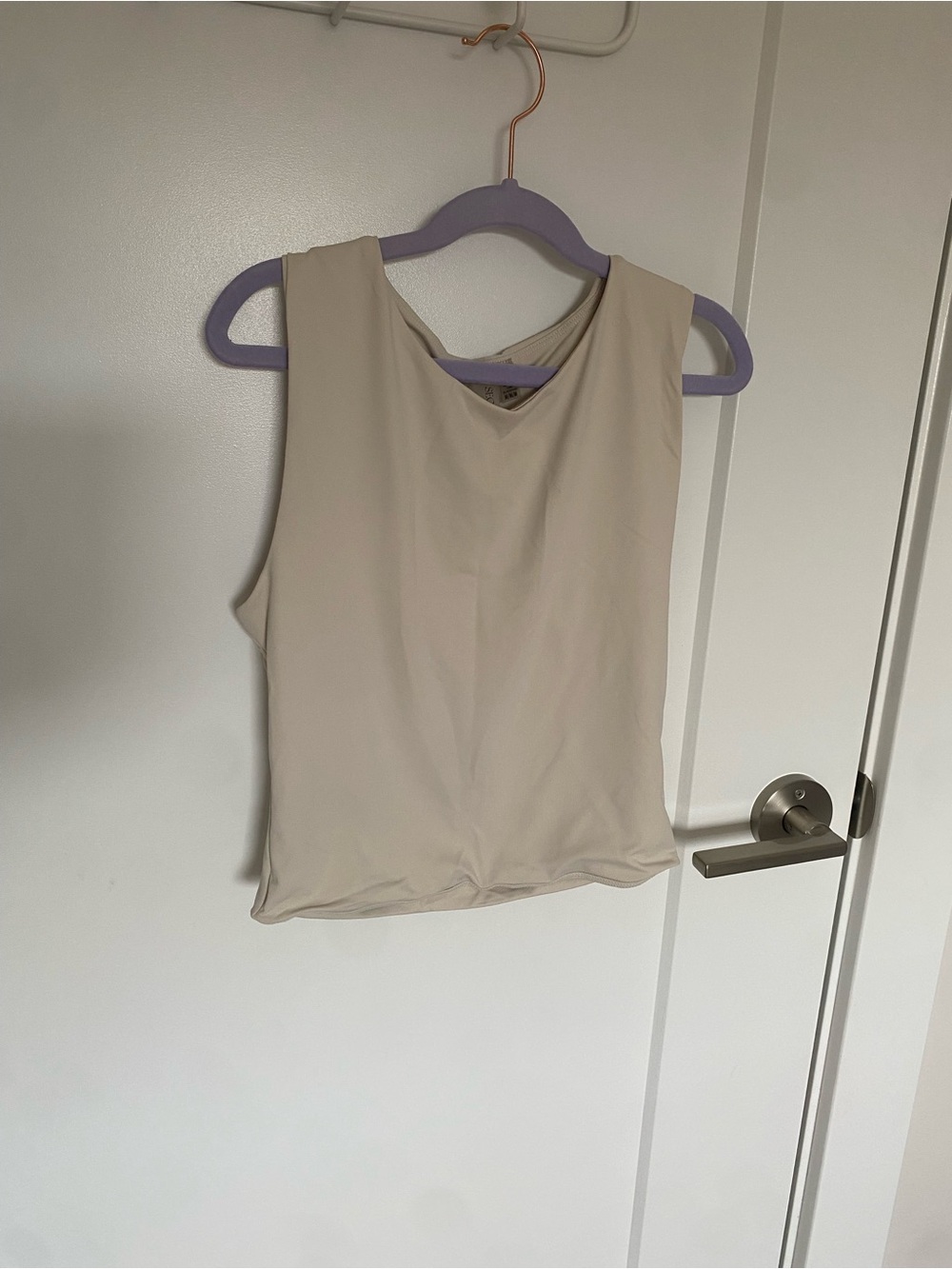RD Style Second Skin M Sleeveless Crewneck Tank Top - Cream